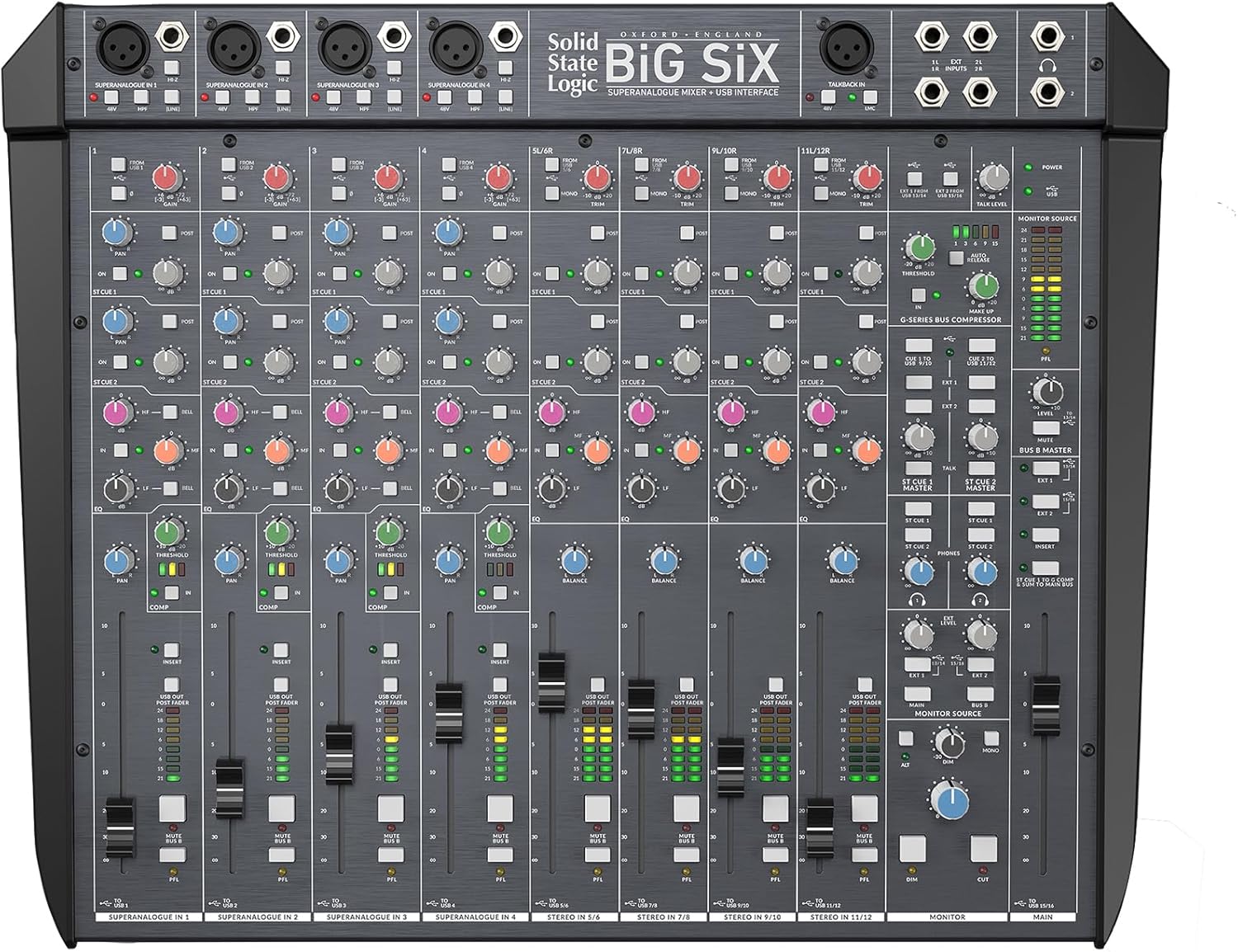 Solid State Logic BiG SiX SuperAnalogue Mixing Console and USB Audio Interface