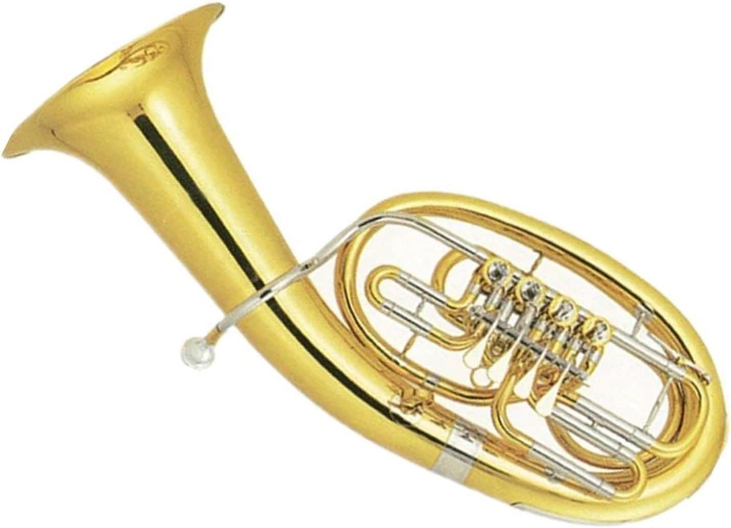 Beginner euphonium High Grade Cupronickel Tuning Pipe Euphonium 4 Rotary Keys