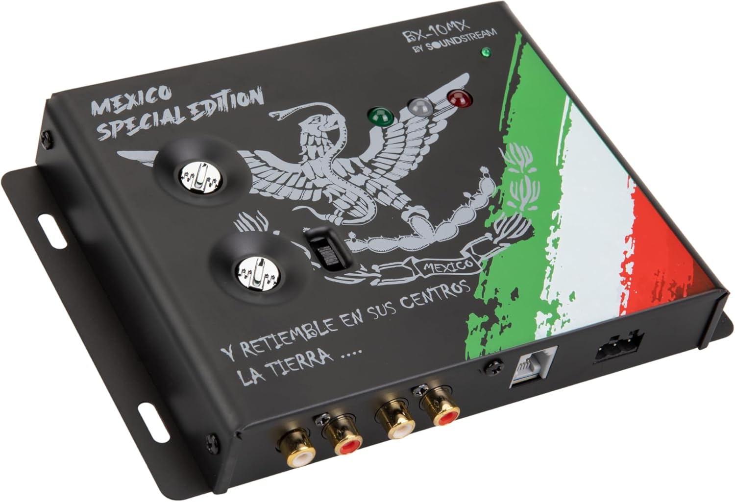 Soundstream Mexico Edition BX-10MX – Enhanced Bass Processor | Car Audio Bass Restoration Processor with Remote Control | ME Design and Epicenter Alternative for Aftermarket Sound Systems