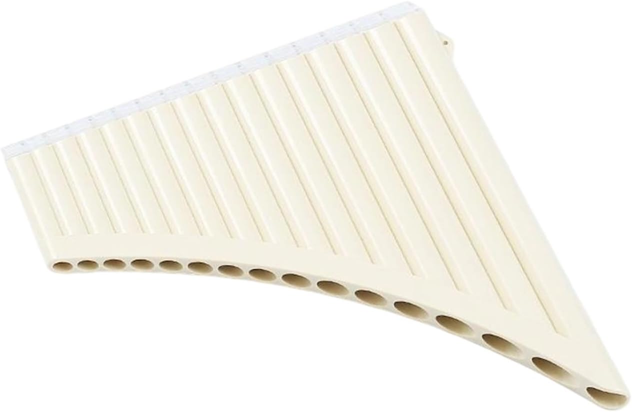 25 Pipe C Key Pan Flute Colored Pan Flute 16 18 Pipe C Key Woodwind Practice Instrument(16 beige 2)