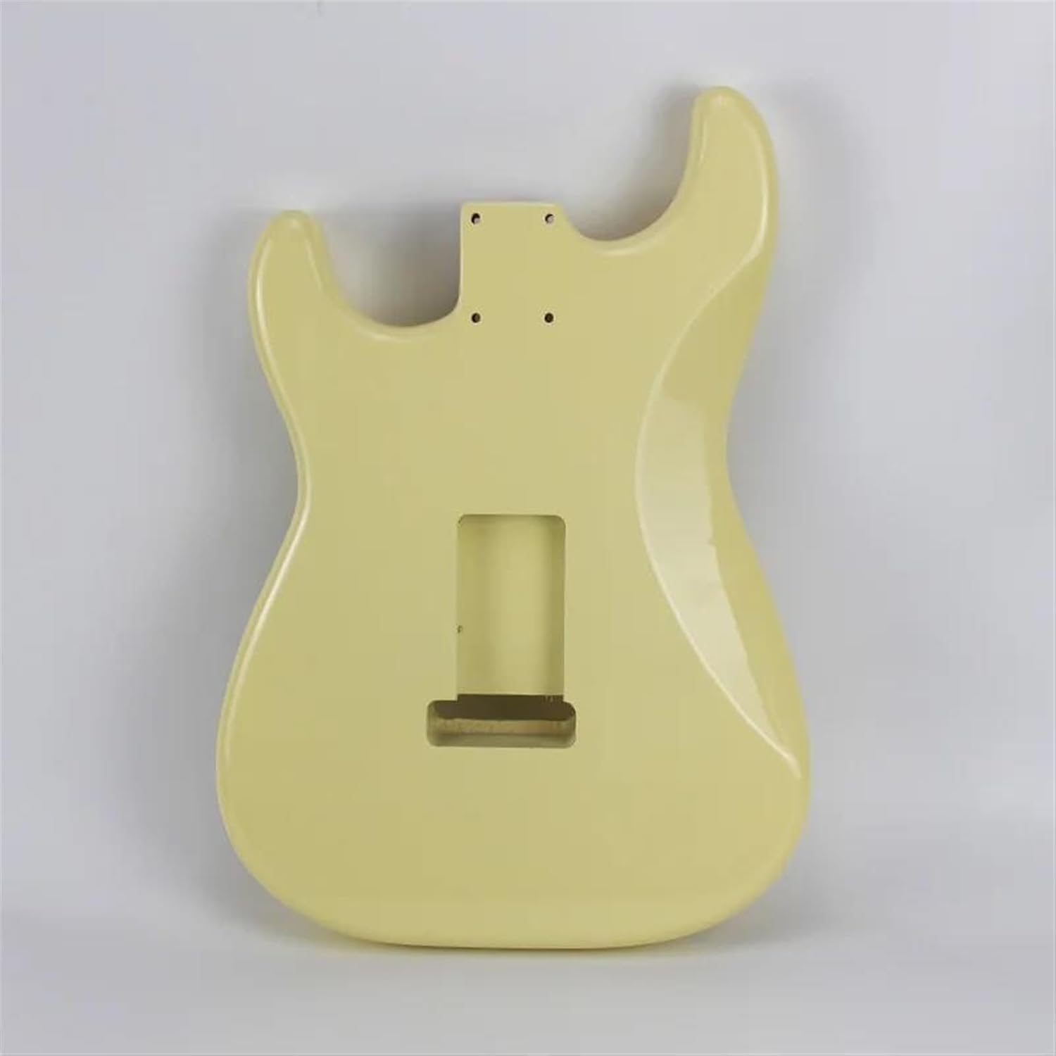 Guitar Body Guitar Replacement Parts Electric Guitar Alder Wood Body With F Holes Yellow Body In High Gloss Finished For SSS Semi-hollow DIY Body