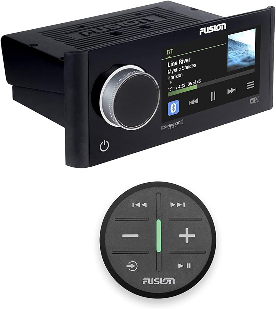 Fusion MS-RA770 Apollo Touchscreen Marine Entertainment System with Wireless Remote - Black