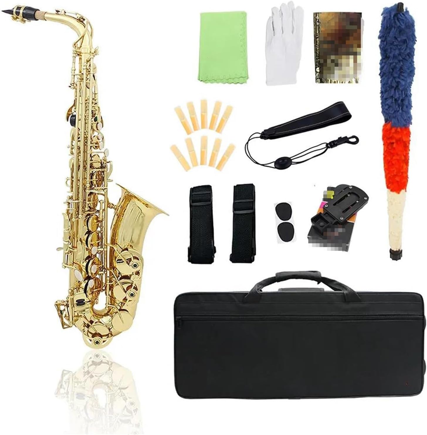 VBDEFRT Alto Saxophone Professional Brass Woodwind Music Instrument Alto Saxophone With Carrying Case Accessories