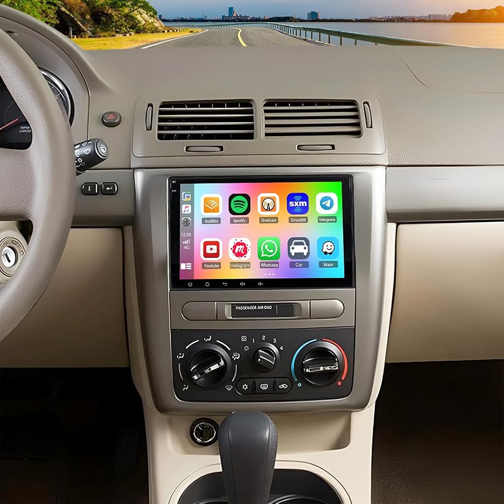 Android 14 Double Din Car Stereo Radio for Chevrolet Cobalt 2008 2009 8