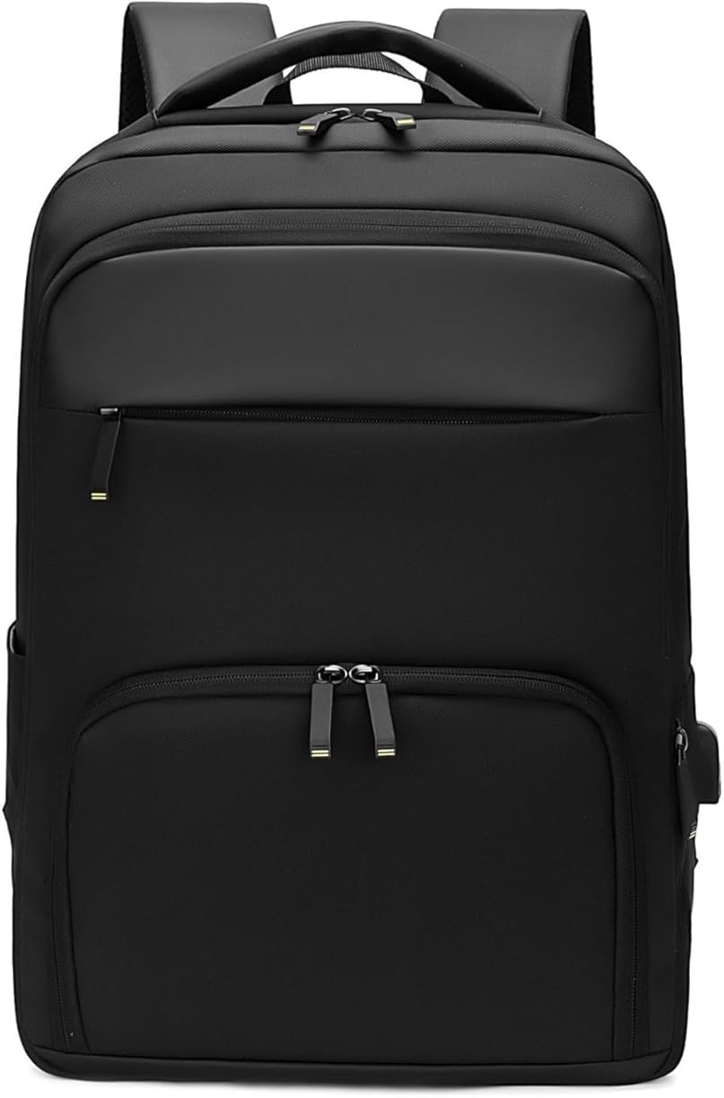 Men's Backpack With Large Capacity And Expandable Waterproof Computer Bag(Black)