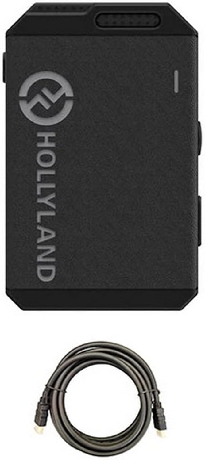 Hollyland Lark MAX Black Microphone Transmitter with Mustang AV HS-101 HDMI Cable