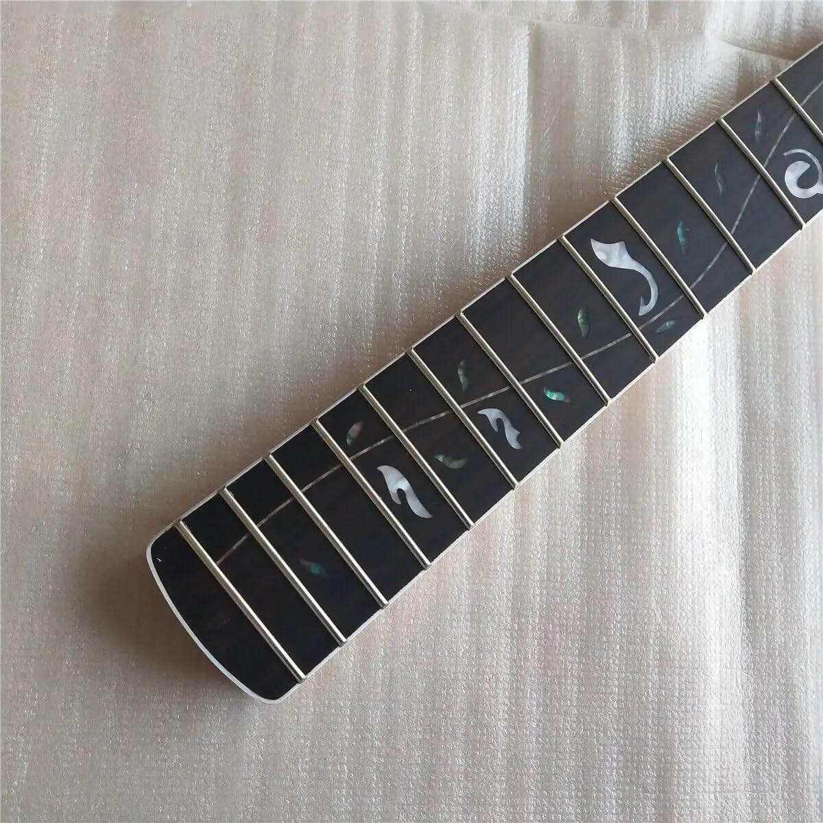 Maple Electric Jazz Bass Guitar Neck 20 Fret 34inch Rosewood Vine Inlay Yellow