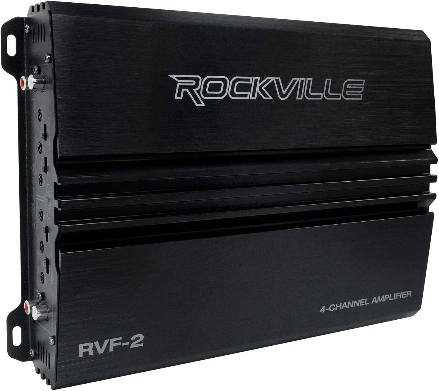 Rockville RVF-2 4-Channel Car Amplifier, 1200W Peak/300W RMS, Class-AB, MOSFET, Adjustable Crossover, Bass EQ, Perfect for Subwoofers and Car Audio