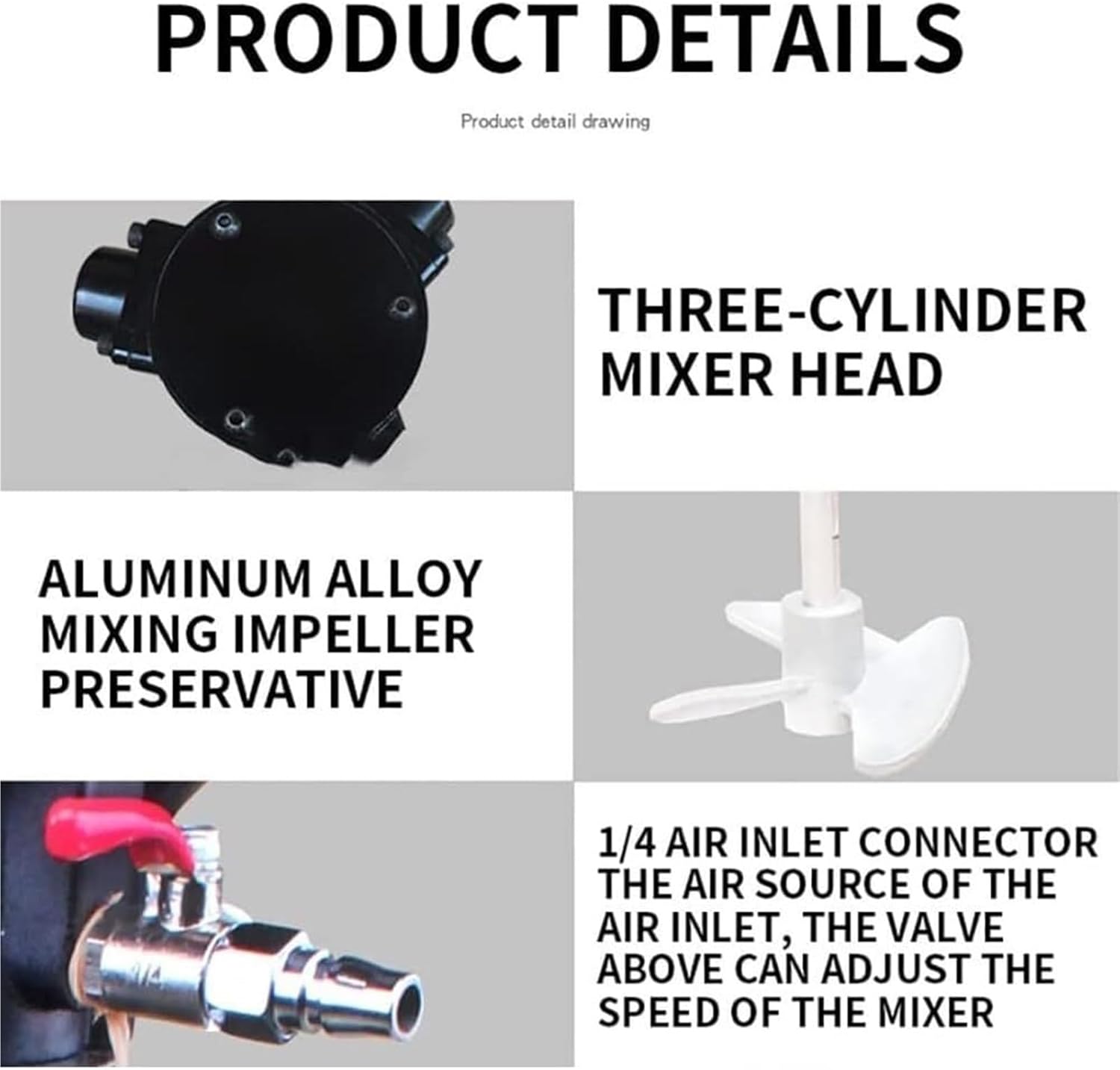 5 Gallon/20L Automatic Lift Paint Stirrer,Pneumatic Paint Mixer,Desktop Vertical Air Agitator,Mixing Stirring Machine for Industrial Paint Mixing,Dye Mixing,Hydrosol