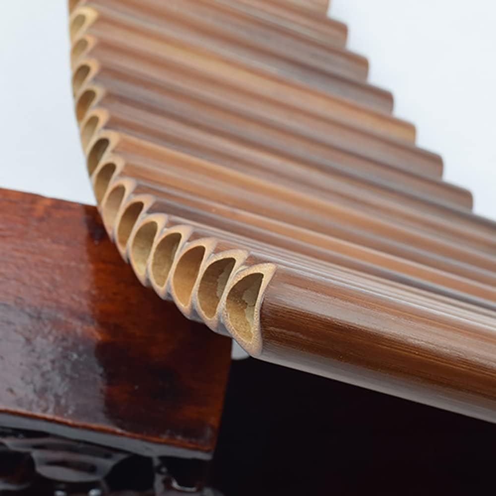 22 Pipes Pan Flute, Pan Pipes Woodwind Instrument, Traditional Musical Instrument Bamboo Pan Flute, for Beginners Learning Teaching (Size : C Key)