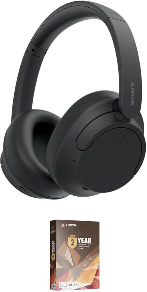 Sony WH-CH720N-BLACK Noise Canceling Headphones with Quick Charge with an Additional 2 Year Coverage (2023)