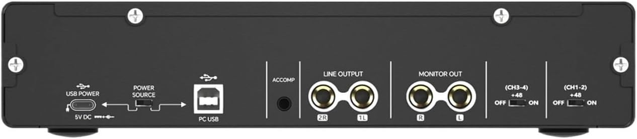 Universal Audio Interface UA22 Audio Interface Sound Card with Power Switch Volume Knob for Studio Recording