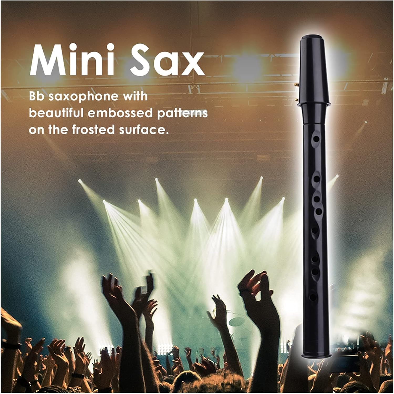 Sax Beginners Kit 8-Hole Pocket Sax Mini Portable Saxophone Little Saxophone with Carrying Bag Woodwind Instrument Musical Accessories Wind Instrument