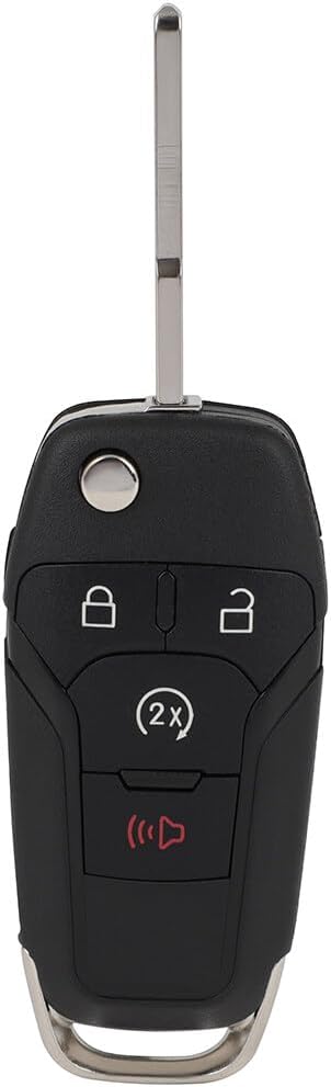 ECCPP N5F-A08TDA Keyless Entry Remote Car Key Fob Replacement for 2015-2020 Fit for Ford for F-150 2.7L 2018-2020 Fit for Ford for F-150 3.0L 4 Buttons Pack of 2