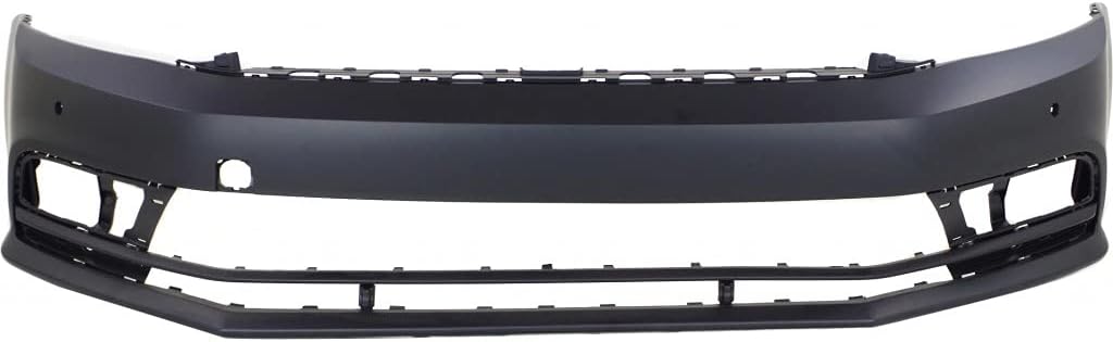 For Volkswagen Jetta Bumper Cover 2015 2016 2017 Front | Primed | w/Park Assist Sensor Holes | (Hybrid 2015 2016)/Sedan VW1000221 | 5C6807217NGRU