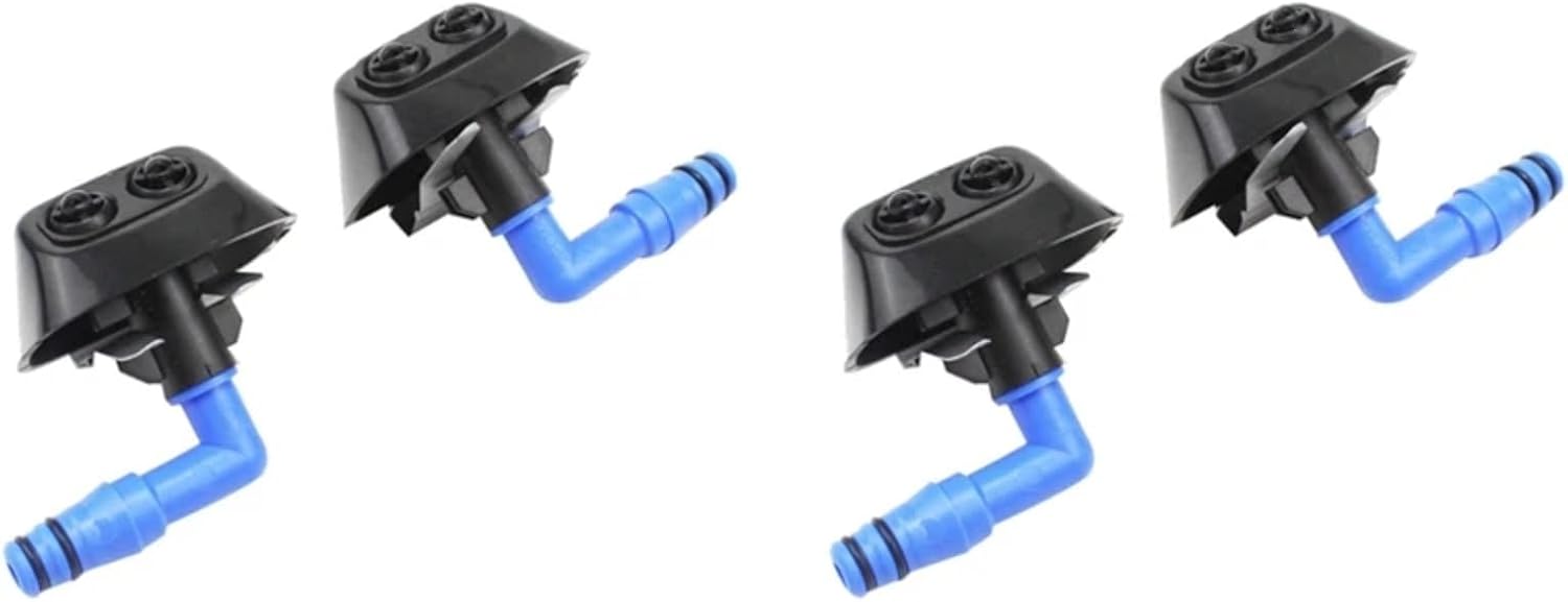 Headlight Cleaning Nozzle Compatible with Saab 9-3 93 2003 2004 2005 2006 2007 2008 2009 2010 2011 2012 4pcs Left/Right Headlight Washer Nozzle Headlamp Sprayer 12803972 128039723