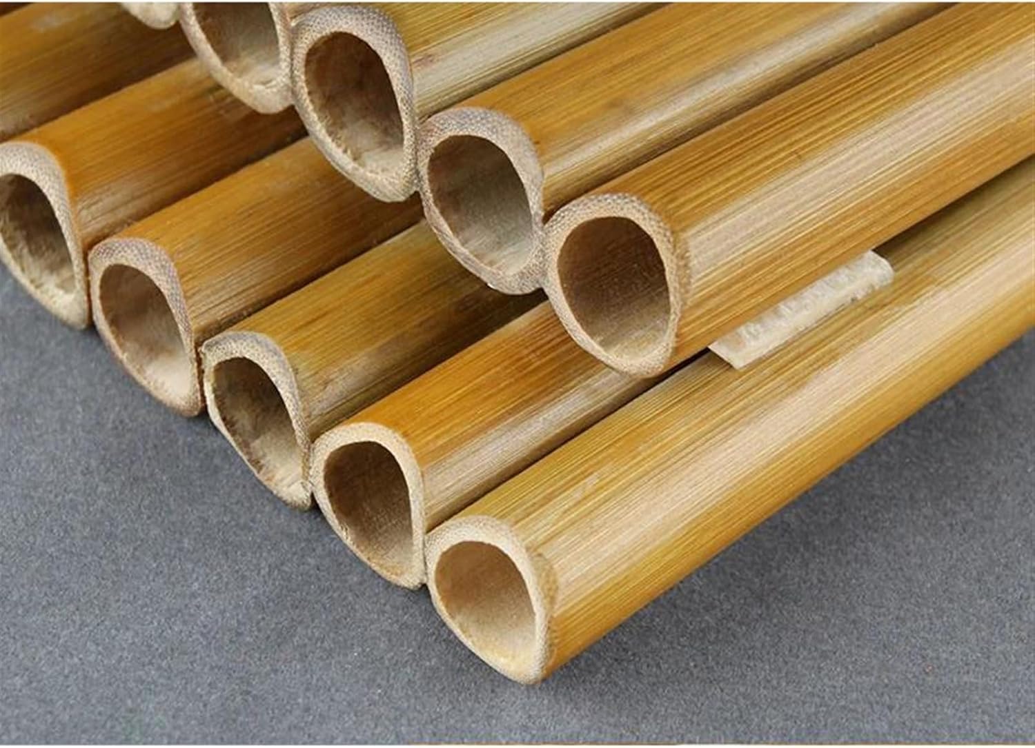 pan flute for beginners 13 C/G Key Pipes Pan Flute Double Pipes Traditional Woodwind Musical Instrument For Musical Lover (Color : LEFT-C)