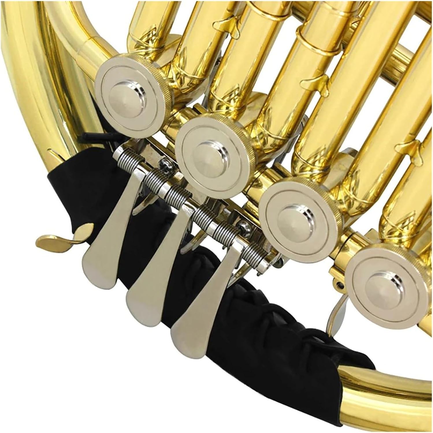 4 key gold plated French horn F key Bb double row brass instrument