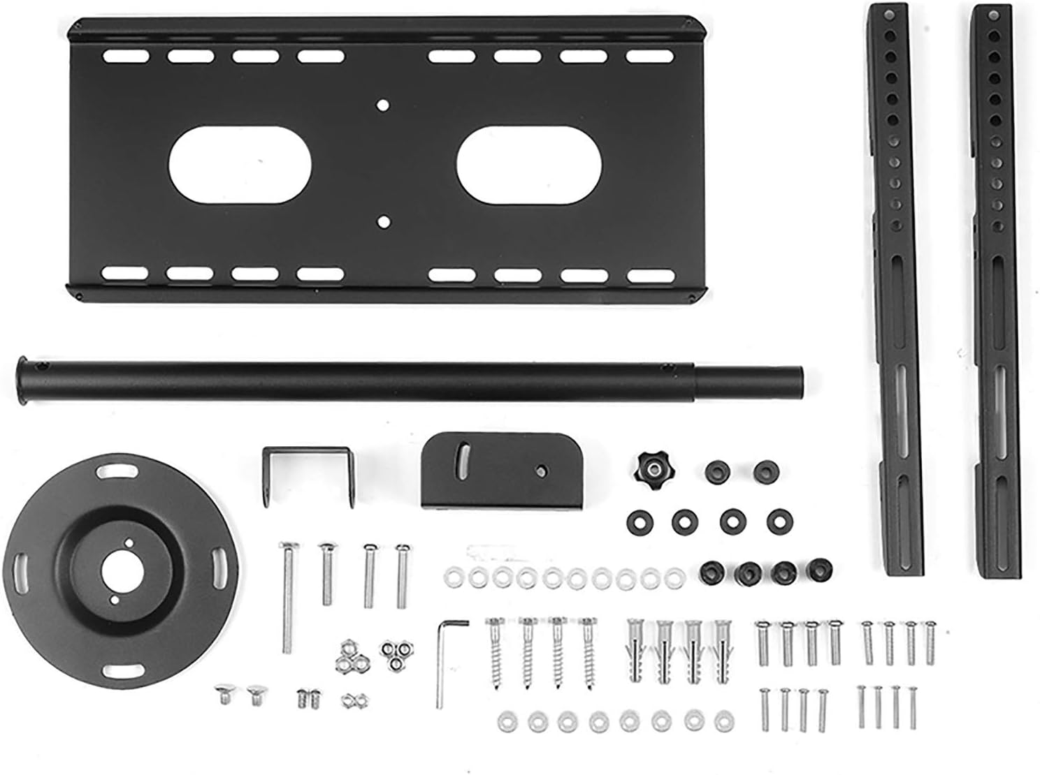 Tv Wall Mount Ceiling TV Mount, Adjustable Height Full Motion 360 ° Rotation TV Bracket, Max Up to 50 Inch TVs, Two Installation Methods: Ceiling and Wall (2m)