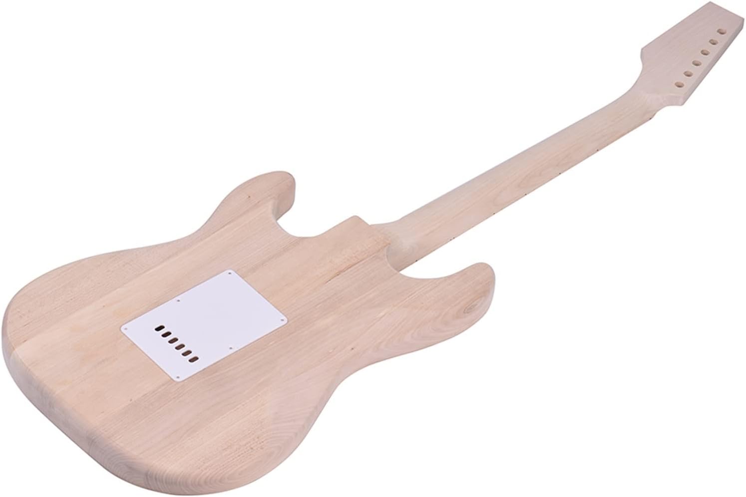 TSTS Electric Guitar Unfinished DIY for ST Guitar Kit Basswood Body Maple Neck Rosewood Fingerboard Guitar DIY Accessory