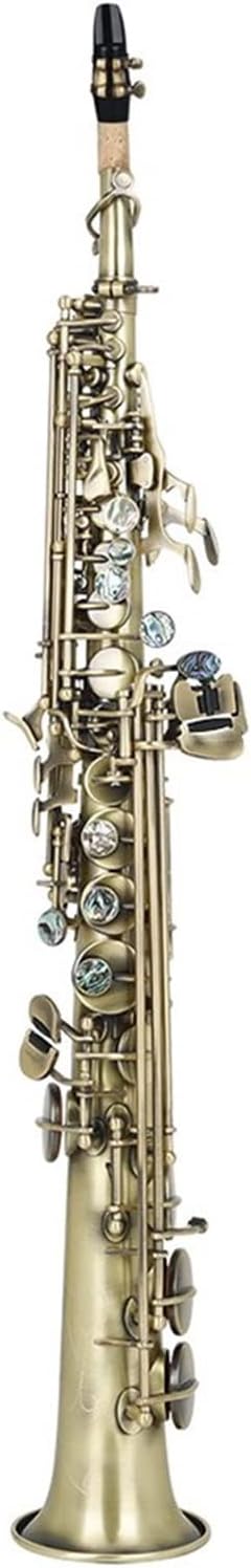 KESHUO Saxophone Sax Bb B Brass Body Abalone Shell Keys Saxophone Wind Musical Instrument with Case Accessories Brass Sax Beginners Kit