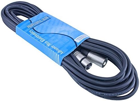 10 Pack of 25 Foot Male to Female 3 Pin XLR Microphone Audio Cables