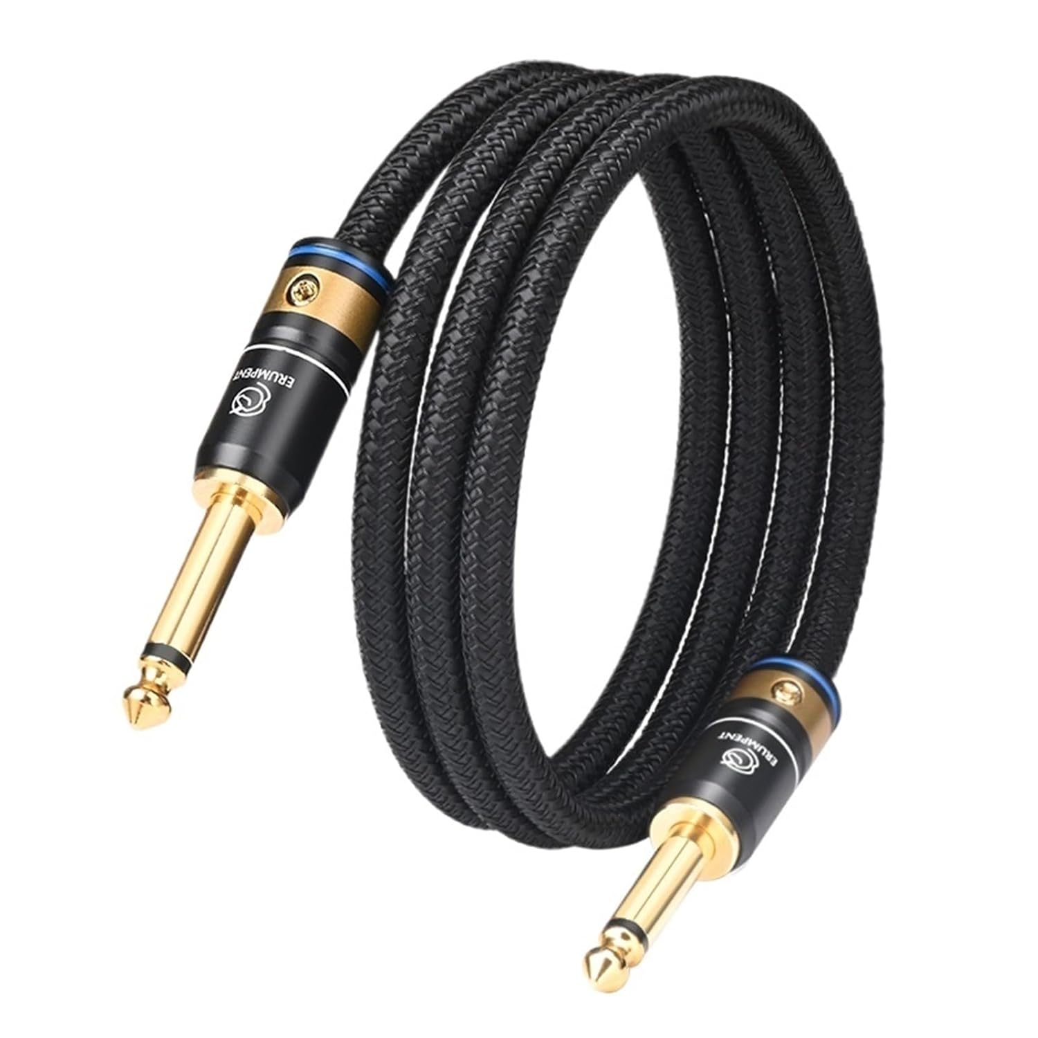 HiFi 6.5mm TS Guitar Cable 6N OCC Core for Electric Guitar Amplifier 6.5 Mono Jack to 6.5 Audio Cable(3m)