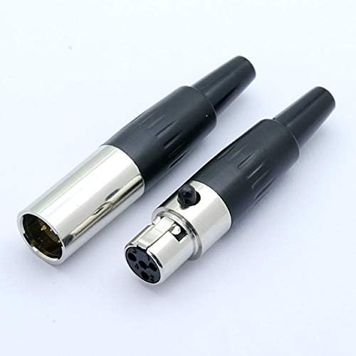 Davitu Electrical Equipments Supplies - 22sets Mini XLR 3 4 5 Pin Male + Female Plug XLR Audio Microphone Connector MIC for Cable Soldering Straight Adapter - (Color: 3PIN)