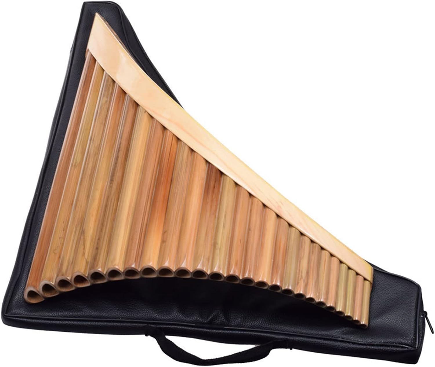 PanPipes Woodwind Instrument 25-Pipe Professional Playing Pan Flute Bitter Bamboo G/C Pai Xiao