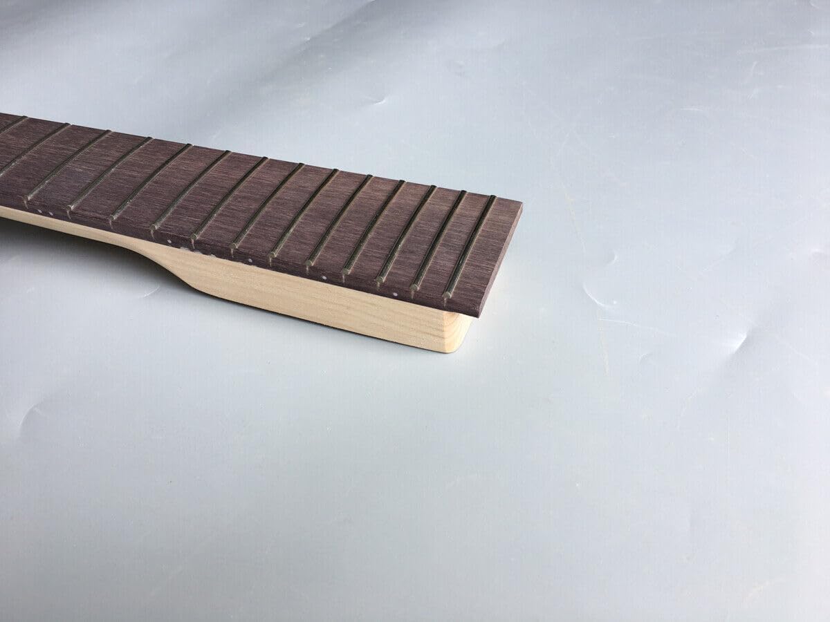 7 String Electric Guitar Neck 22 Fret 24.75inch Maple Rosewood Paddle head Guitar Neck Wide Unfinished guitar parts Replacement (7 String Not inlaid)