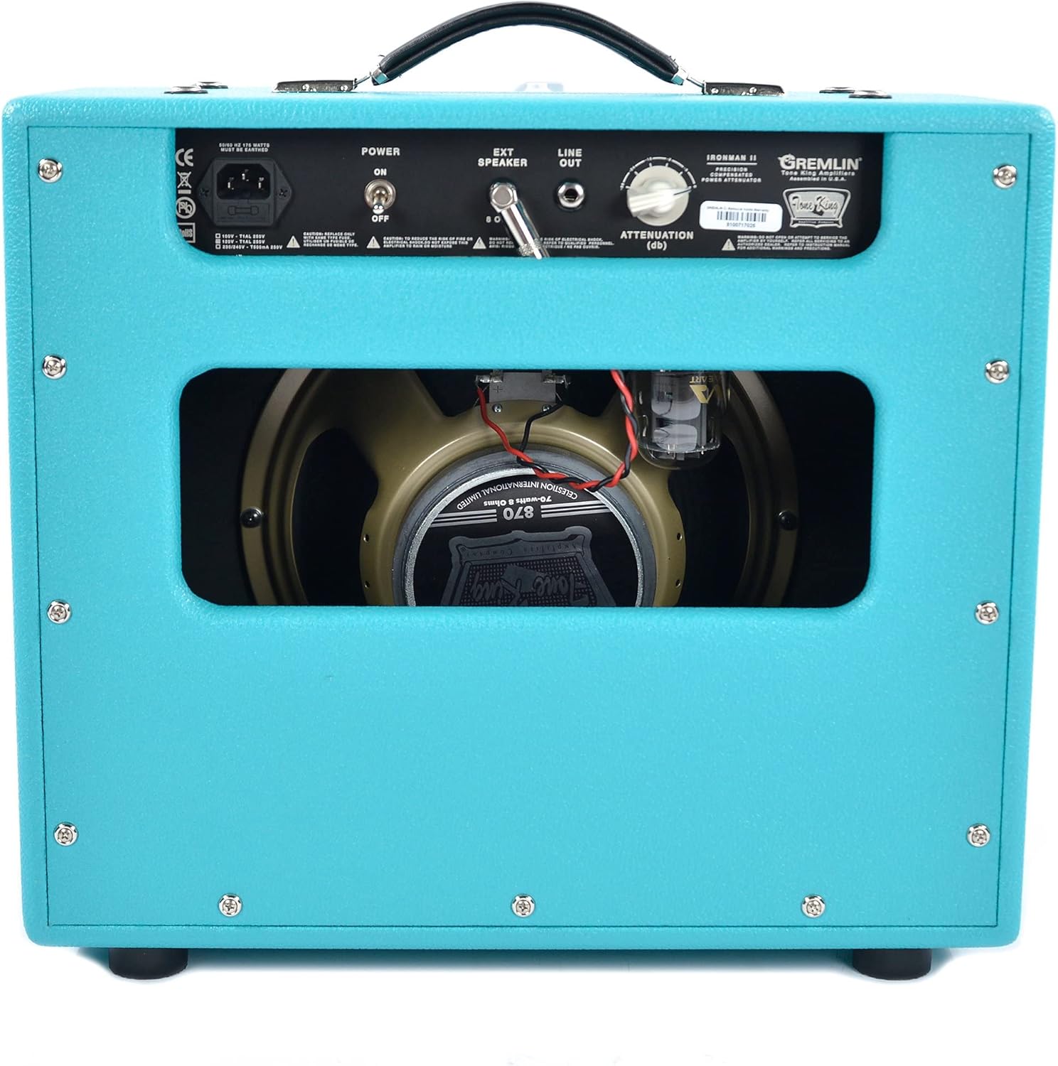 Tone King Gremlin 5-Watt 1x12 Inches Tube Combo W Attenuator - Turquoise