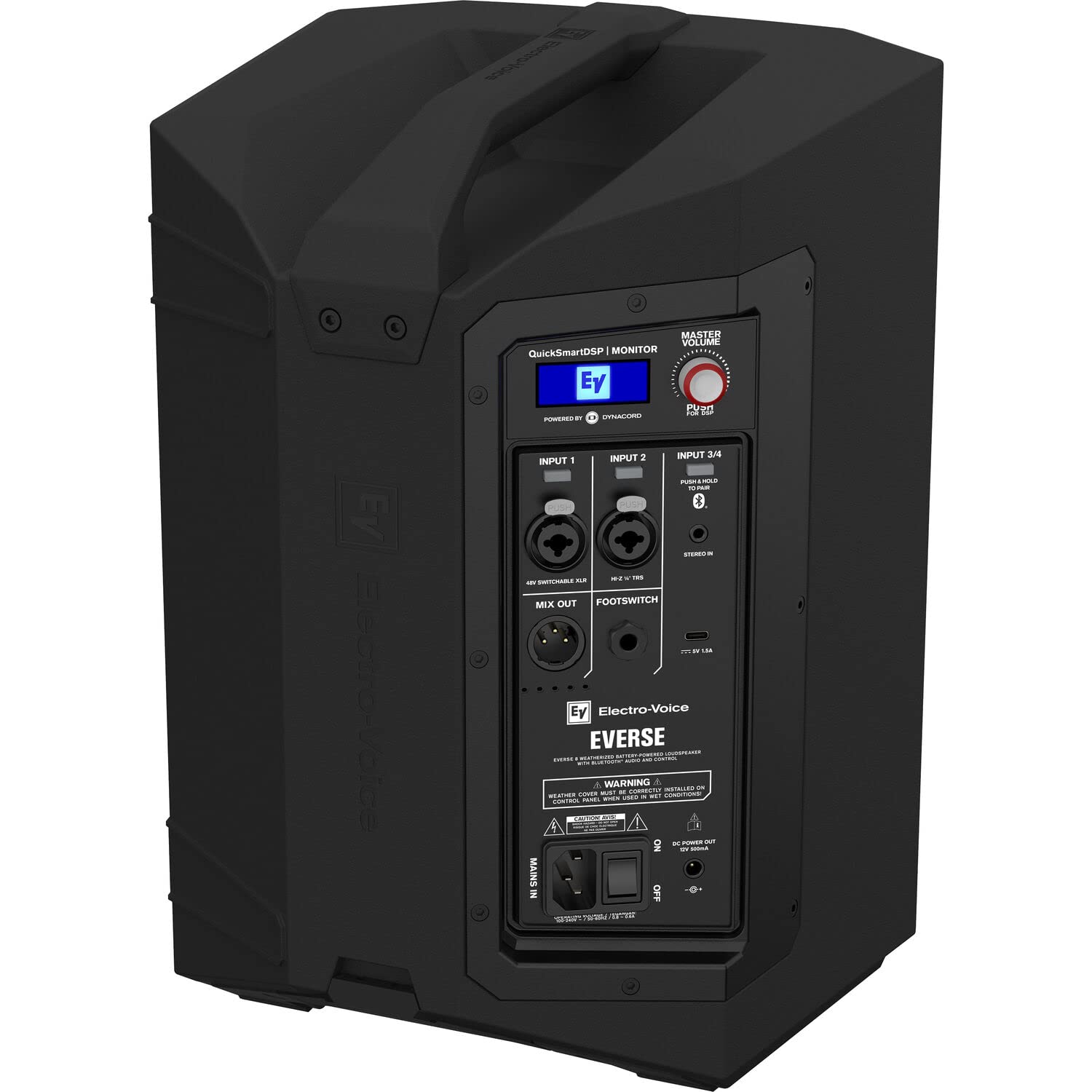 Electro-Voice Everse 8 Battery Speaker, Electro-Voice Padded Tote, XLR Cable Bundle