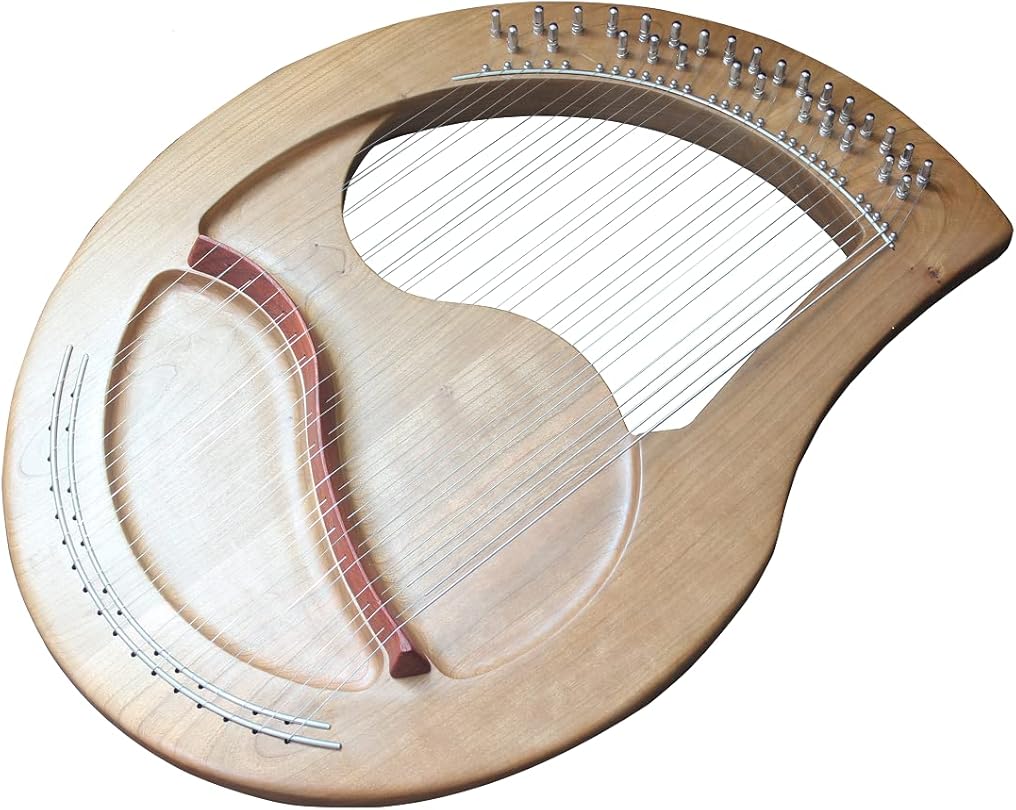 29 Tones Soild Wood Lyre Chromatic Scale Harp String Musical Instrument Leier
