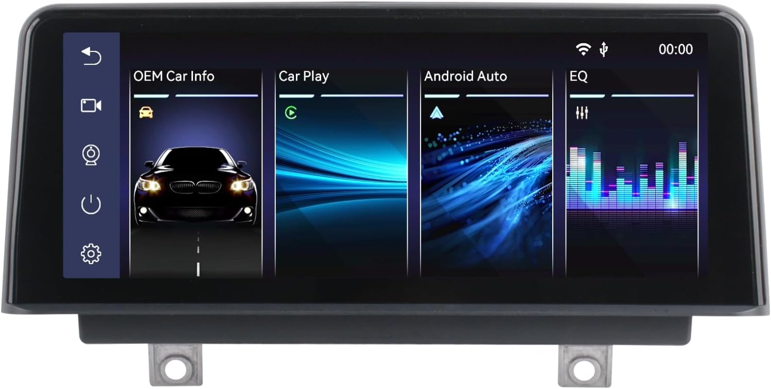 Fast Boot Linux Car Stereo Compatible with BMW 1/2/3/4 Series F20/F21/F22/ F30/F31/F34/F35 F32/F33/F36 (2013-2016) NBT iDrive Upgrade |Bluetooth/Wireless CarPlay/Android Auto | Retains OEM Controls