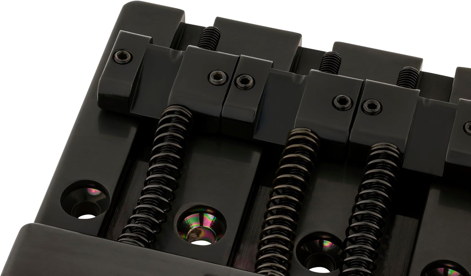 Fender HiMass 4-String Bass Bridge Assembly With Brass Saddles, Black