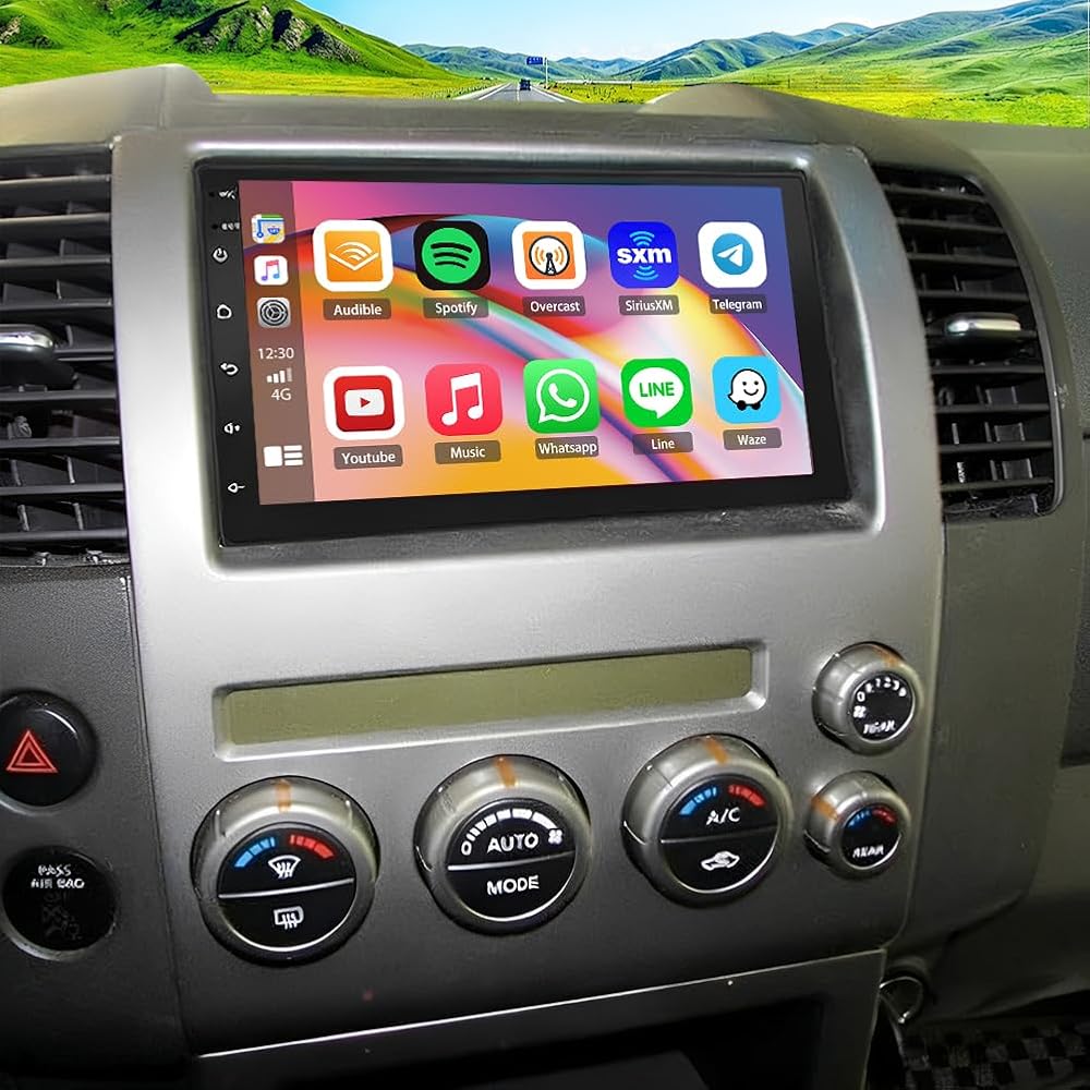 8+256G Double Din Radio Stereo for Nissan Pathfinder 2005-2010 with Wireless Carplay & Android Auto,7 Inch Android 15 Car Audio Receiver GPS Navigation Unit with Bluetooth Head Unit WiFi SWC