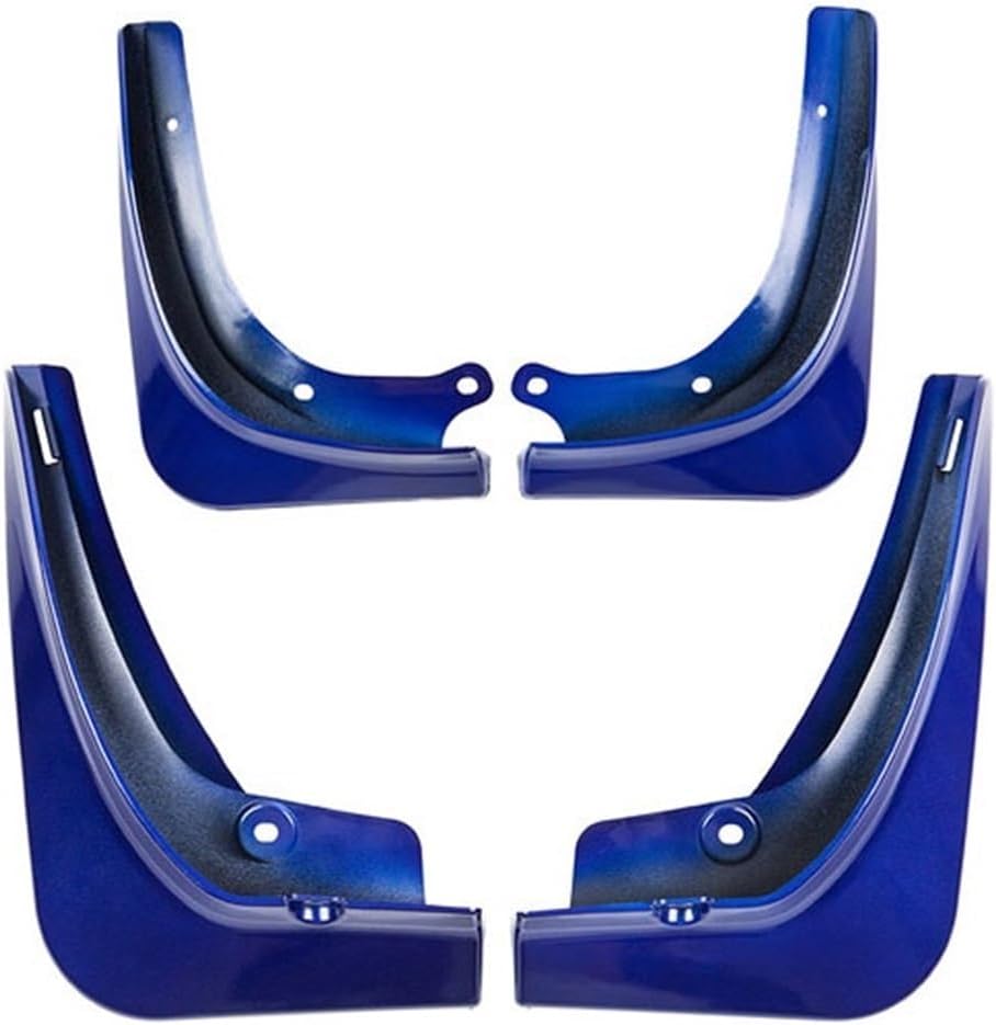 Mud Flaps Splash-Proof Accessories Car Front Rear Wheels Mudguards Splash Guards Fender，Compatible for Model 3 / Model Y (Color : Y Glossy Blue)