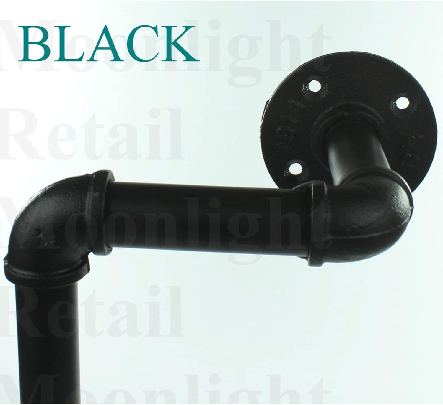 XLTFUC ZXFF Wrought Iron Bookshelf Retro Wall Hanger Wall Water Pipe Rack, Corner Decoration Creative Industrial Pipe Flower Stand-120X30X13cm