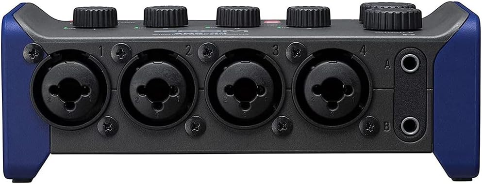 Zoom AMS-44 4x4 USB-C Audio Interface for Music and Streaming Bundle with Kellopy Pop Filter and XLR-XLR Cable