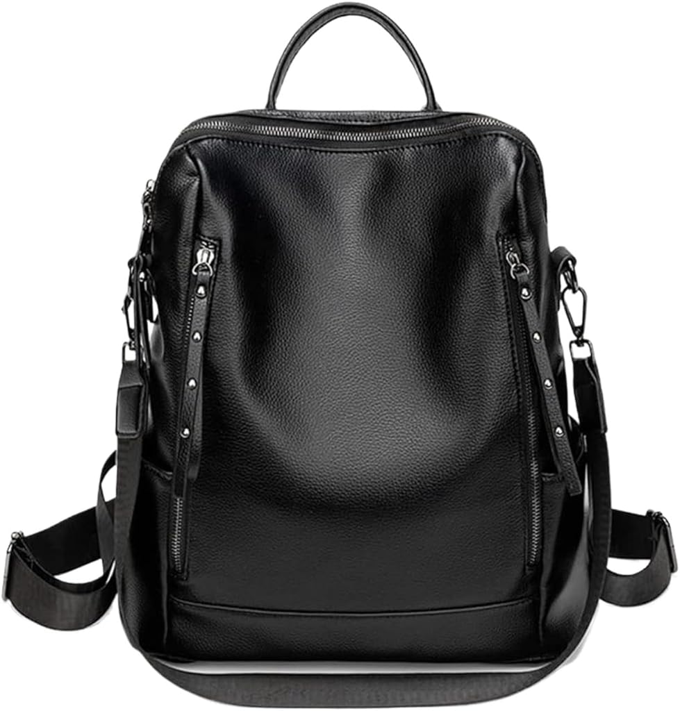 Backpack Women's Trend Anti-theft Single Shoulder Dual-purpose Bag Business Commuting(D)