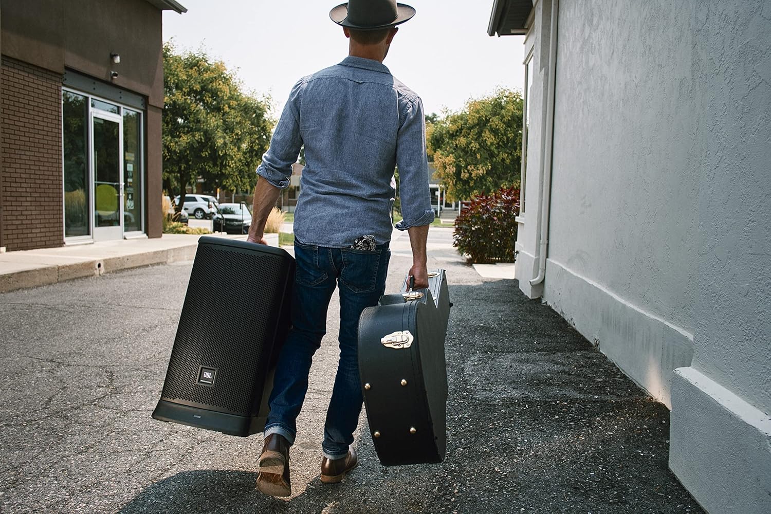 JBL Professional EON ONE Mk2 All in One Rechargeable Column Speaker Personal PA with Built in Mixer and DSP (Renewed)