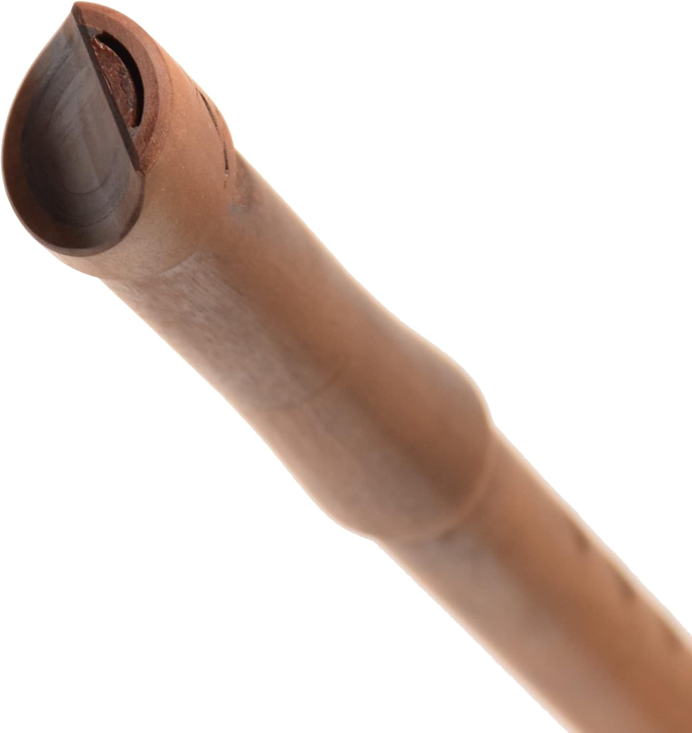 Wooden Whistle Key of F PFC-01 Great Sound Hand Carved Alto Version of the Ethnic Fipple Flute - Svirel Folk Wind Music Instrument Stabilized Wood Woodwind Handmade Brown