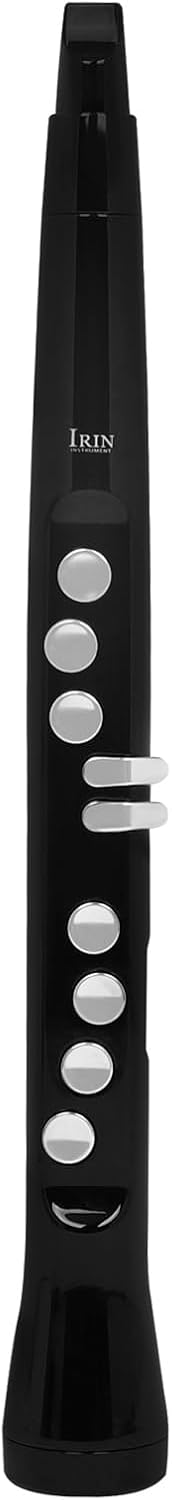 Electric Blow-Pipe Saxophone & Flute (Detachable) – ABS Electronic Wind Instrument for Beginners – Lightweight, USB Rechargeable, 12-Tone With Detachable Mouthpiece (black)