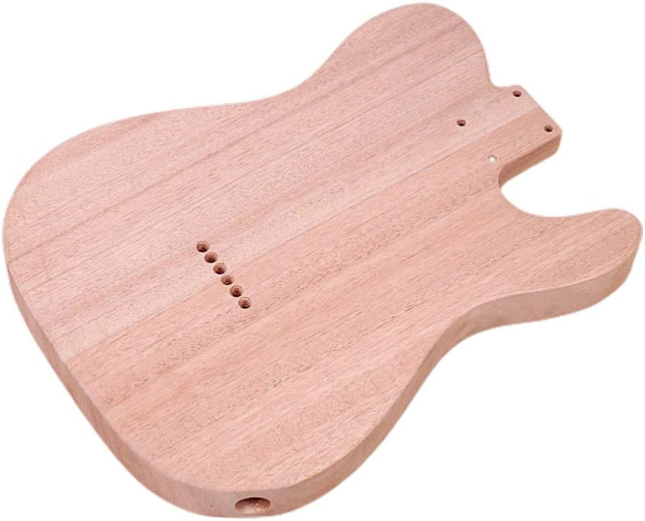 Milisten Guitar Body Replacement Body Unfinished Bass Wood Body Blank Guitar Body Kit Unfinished Body Guitar Accessories Guitar Kits Electric Guitar Bodies Basswood Wooden