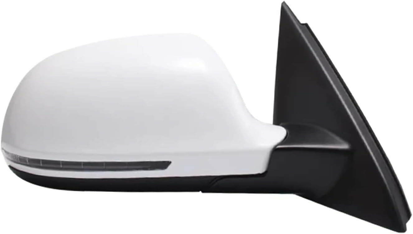 Car Accessories Side Rearview Mirror Assembly Compatible Compatible With Audi Q3 2013-2018 Auto Electric Folding Heating Compatible Compatible With Lamp Memory Assy(14 Wire white right)