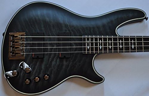 Schecter Hellraiser Extreme-4 4-String Bass Guitar, See-Thru Black Satin
