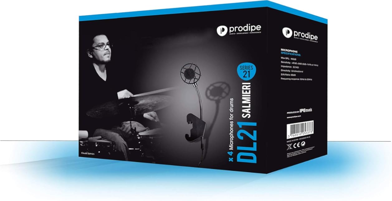 Prodipe DL-21 Set of 4 Microphones for Drum Set