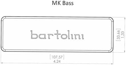 Bartolini MK5CBC-B MK Cort Curbow Ceramic Neck Pickup for 5-String Bass Guitar