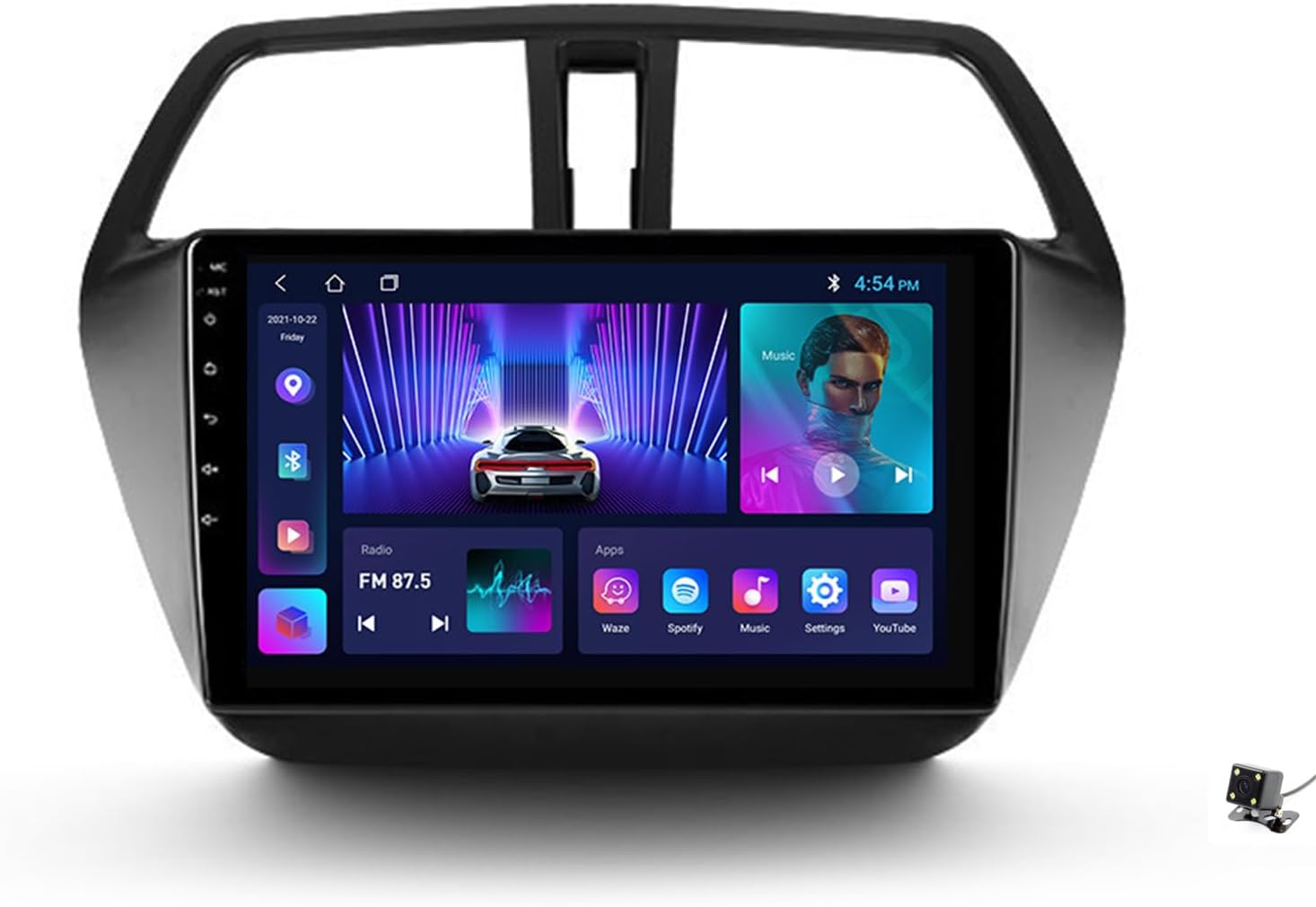 Android 12 Car Radio Stereo for Suzuki SX4 2 2012-2016 9 Inch Head Unit Touch Screen Car Stereo with Car-Play, Android Auto, Backup Camera, GPS, WiFi, DSP SWC Car Audio Receiver