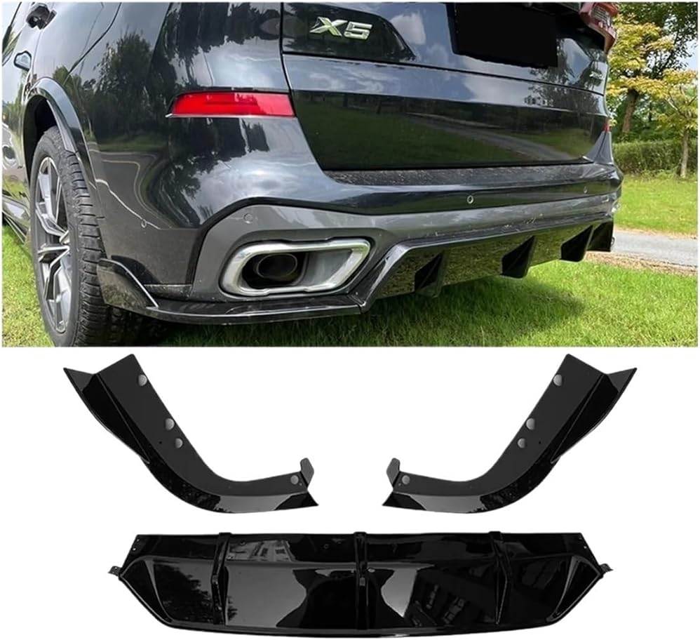 Car Rear Bumper Splitter Spoiler Diffuser Lip Corner Modification Accessories Compatible for BMW X5 G05 M Sport 2019-2023 MP